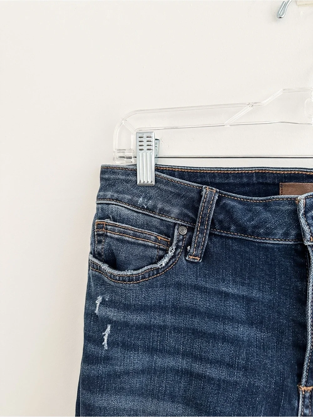 Joe's Jeans Mid Rise Skinny Jeans Cuffed Distressed Stretch Denim Size 29